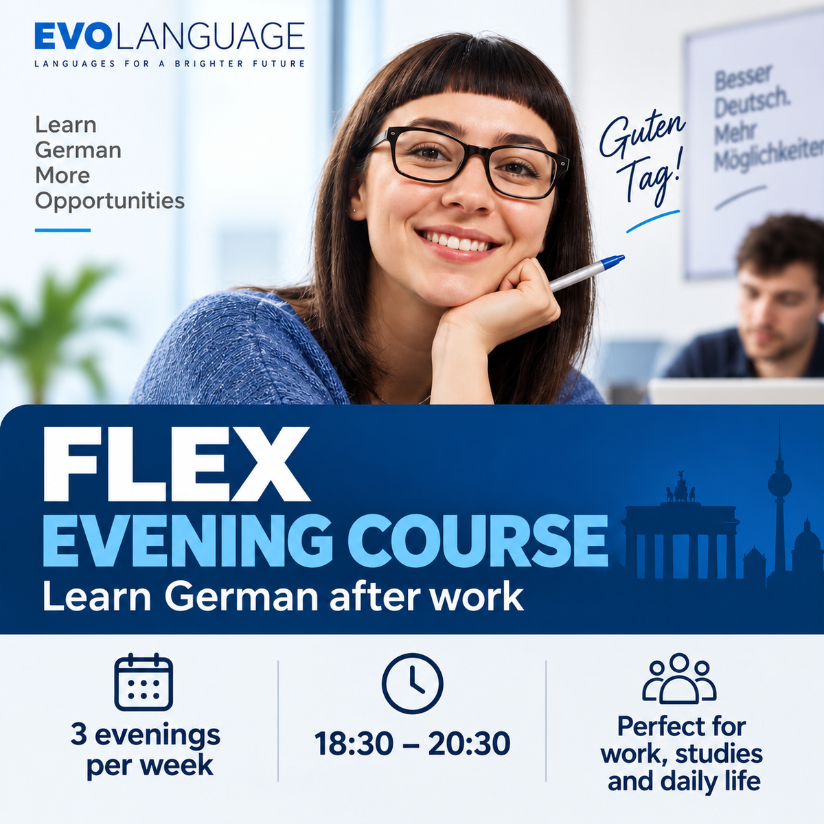 FLEX Evening Course: 3 evenings per week